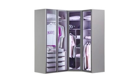 Puzzle Elegant 4 Kapılı Köşe Dolap 835 + 2K İç Çekmece